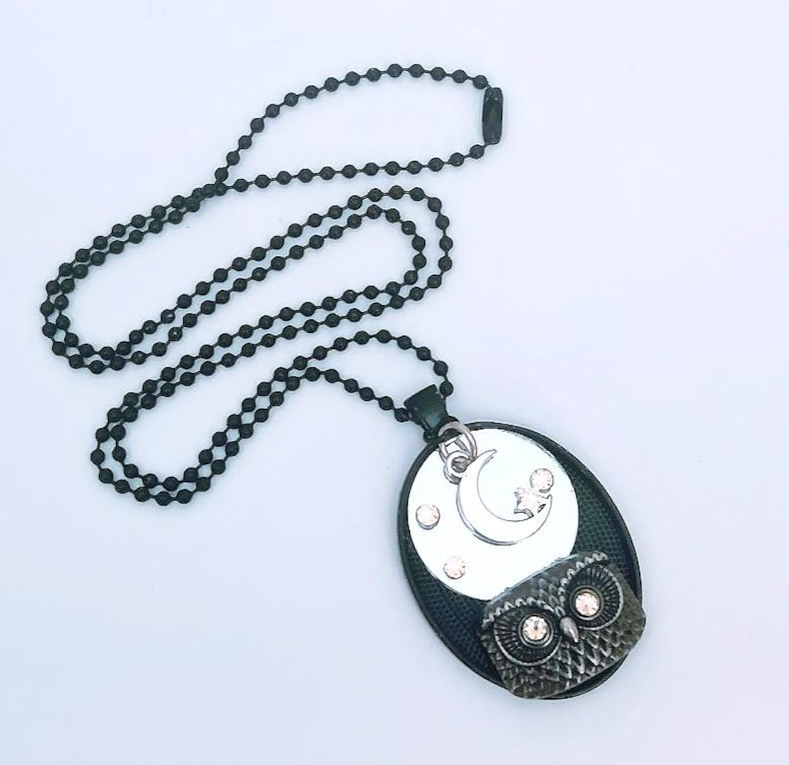 Mirrored Owl Empath/Energy Protection Necklace - Image 2