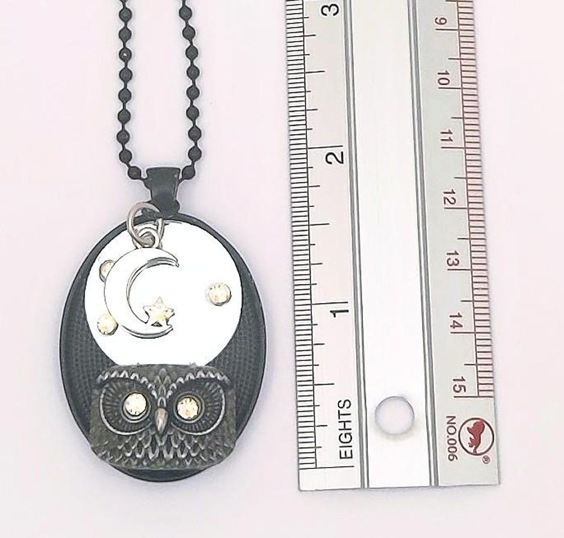 Mirrored Owl Empath/Energy Protection Necklace - Image 3